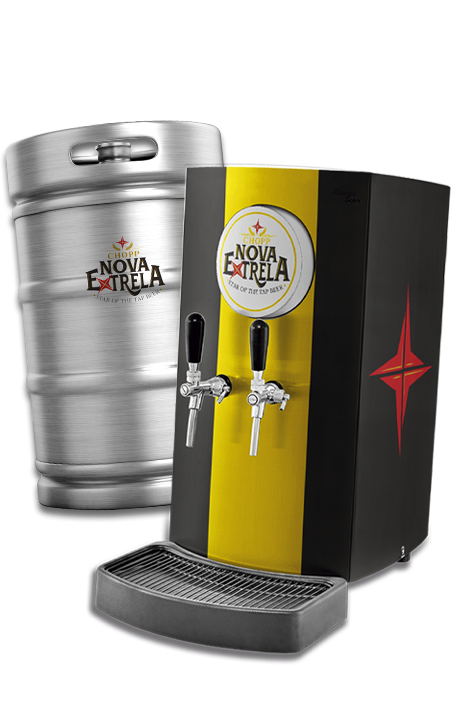 Barril e chopeira de chopp Triplo Malte